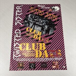 Dee Snider TWISTED SISTER Rare 1999 Promo Poster 4 Club CD 18x24"